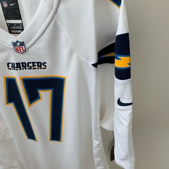 New Nike Chargers Jersey #17 White Size XXL - Picture 4 of 5